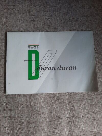 DURAN DURAN WORLD TOUR 1983-1984 POSTER SOUVENIR Sponsored By SONY TAPE