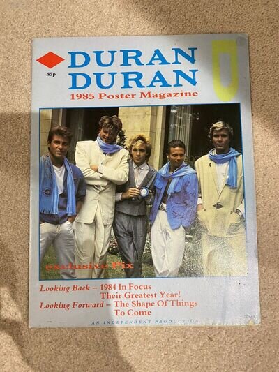 Duran Duran 1985 Poster Magazine - Rare