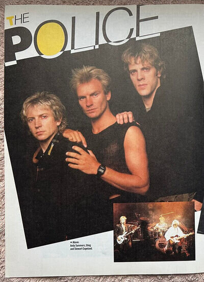 THE POLICE - 1984 Full page UK music annual poster