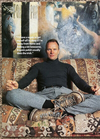 STING ~ 1998 Full page UK magazine poster