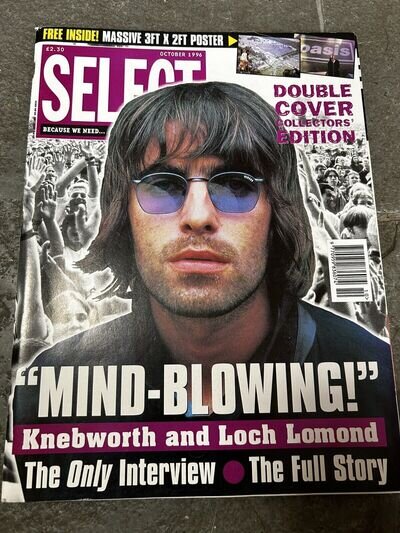 Oasis Select Magazine Knebworth Plus Knebworth Poster