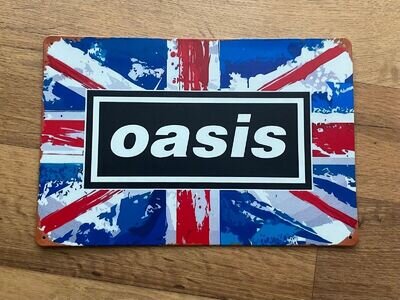 Oasis metal sign for indoor wall/outdoor bar