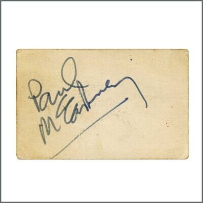 Paul McCartney 1978 Autograph On Wings Card (UK)