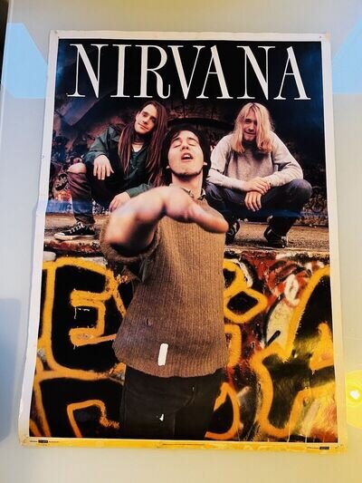 Nirvana Extremely Rare Vintage Poster From The Bleach Era Chad Channing