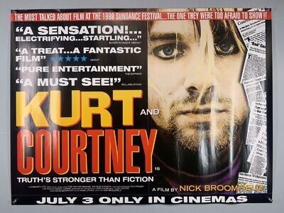 Nirvana Kurt Cobain Courtney Love Poster Original Kurt and Courtney Movie 1998