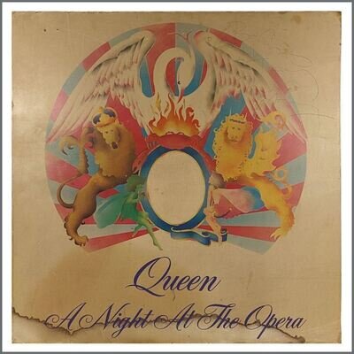 Queen Freddie Mercury Autographed 1975 A Night At The Opera Promo Board (UK)