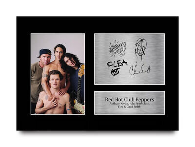 Red Hot Chilli Peppers Signed Pre Printed Autograph A4 Photo Gift For a Rock Fan