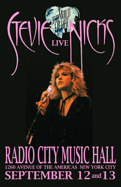 STEVIE NICKS REPLICA 1983 CONCERT POSTER