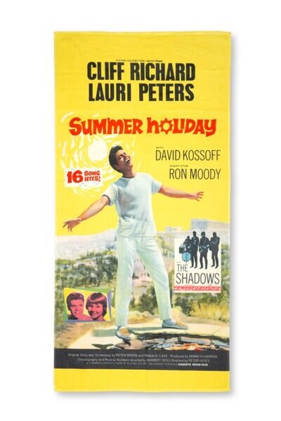 Cliff Richard Summer Holiday Music Film Poster Official BEACH TOWEL 140cm x 70cm