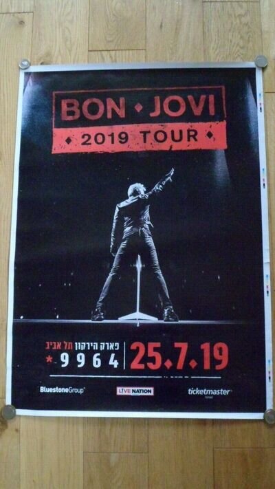 BON JOVI - TOUR POSTER (2019) ISRAEL