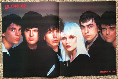 BLONDIE - 1982 Centrefold magazine poster DEBBIE HARRY