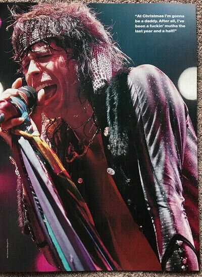 STEVEN TYLER / AEROSMITH - 1995 full page UK magazine poster