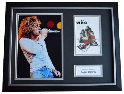 Roger Daltrey Signed Framed Autograph 16x12 photo display The Who Music COA