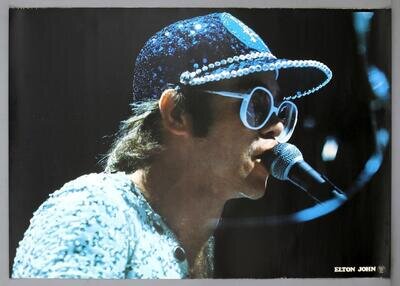 ELTON JOHN – mega rare vintage original 1976 DJM Records promo poster