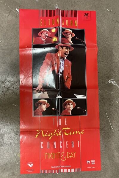 Elton John Promotional Poster - Wembley Night & Day