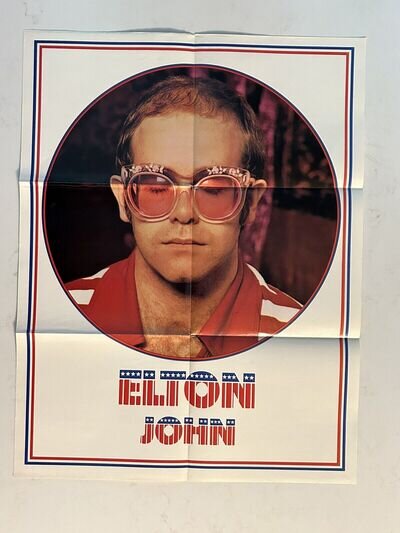 Elton John Vintage 1974 Poster