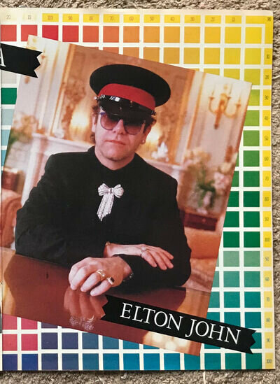 ELTON JOHN - 1985 Full page UK magazine poster