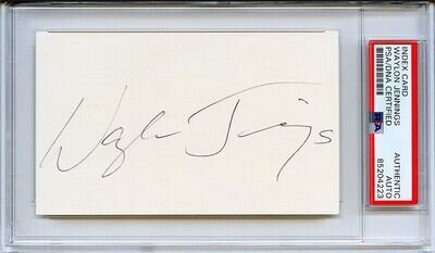 Rare -WAYLON JENNINGS- PSA/DNA Signed/Autograph/Auto Slabbed Music Index Card