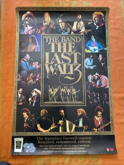 The Band The Last Waltz CD Box Set Large Promo Poster