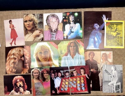 VINTAGE ABBA MAGAZINE CUT OUTS & POSTERS VARIOUS MEMORABILIA COLLECTIBLE