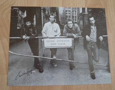 GENUINE UK SUBS/CHARLIE HARPER AUTOGRAPHED PHOTO