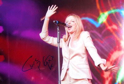 CLAIRE GROGAN ALTERED IMAGES, AUTOGRAPHED A4 PHOTOGRAPH.