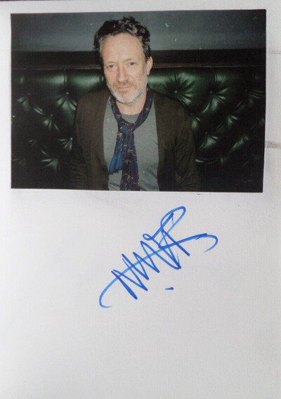 NEIL ARTHUR BLANCMANGE, AUTOGRAPHED 8 X 6 ALBUM PAGE.