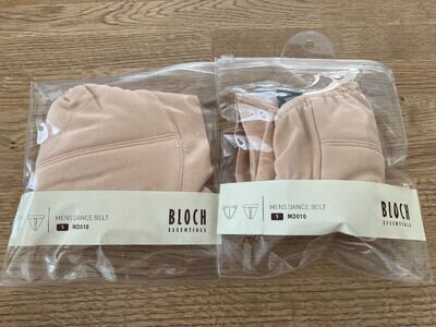 Brand new Bloch Mens Padded Dance Belt, MD010 Sand, size small