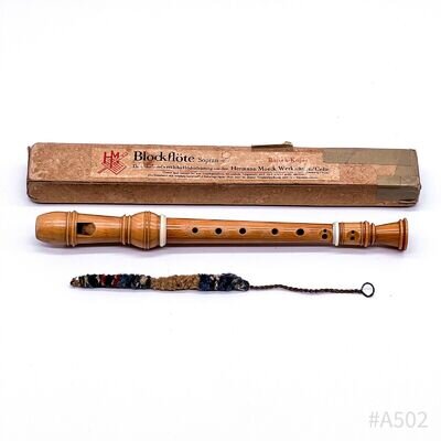 Hermann Moeck Maple Wood Recorder Soprano C Baroque Copy with Original Box