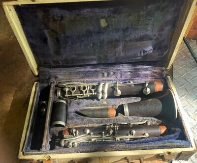 Ault XX Supreme Import Antique Clarinet with & Vintage Case / Untested, Parts