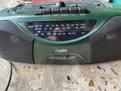 Cathay green cassette radio player