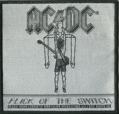 AC/DC flick of the switch 2015 - WOVEN PATCH no longer made - official merch