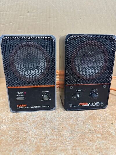 Cancord audio 2x fostex 6301 speaker 6301B DEFECT