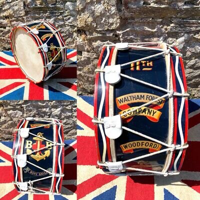 Superb 26” 11th Waltham Forest Company (Woodford) Boys Brigade Drum (c.1910-30)