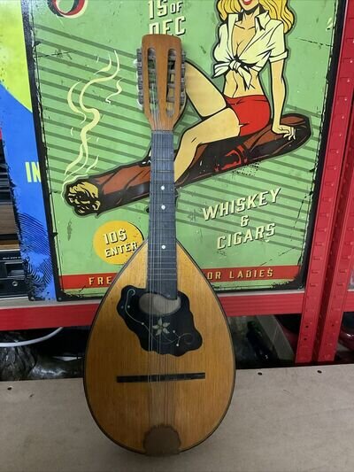 Vintage - Antique 62cm Mandolin - Free Uk Posting