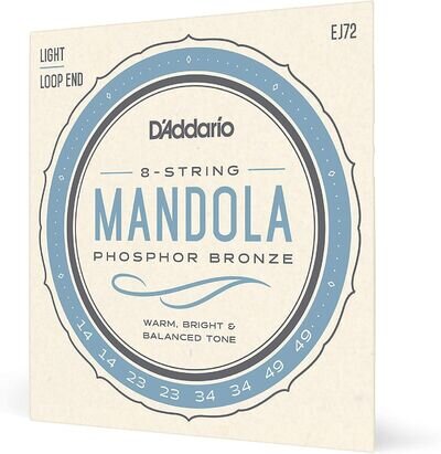 D'Addario EJ72 Mandola Phosphor Bronze J72 Light 14-49 Strings