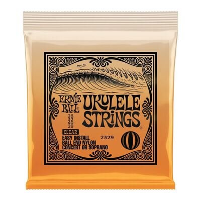 Ukulele Strings Ernie Ball Concert Soprano Ukulele, Clear 2329