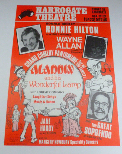 Ronnie Hilton The Great Soprendo Harrogate Theatre Pantomime Flyer 1979