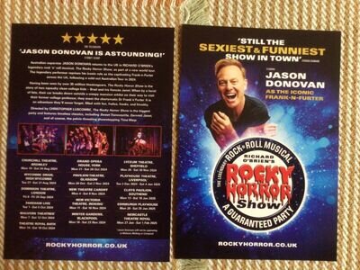 THE ROCKY HORROR SHOW - TOUR FLYERS X 2 - JASON DONOVAN