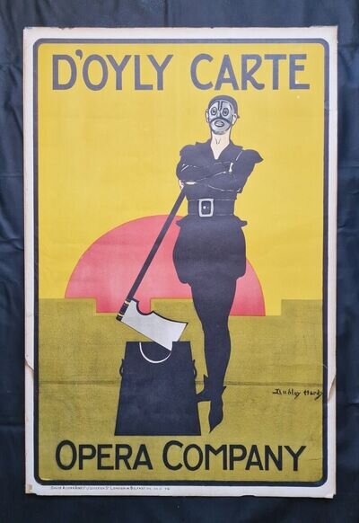 1920 D'OYLY CARTE OPERA CO. Original poster 'Yeoman of the Guard', Dudley Hardy