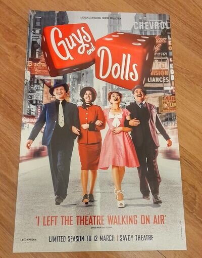 GUYS AND DOLLS - Original West End Theatre poster: SUPER RARE