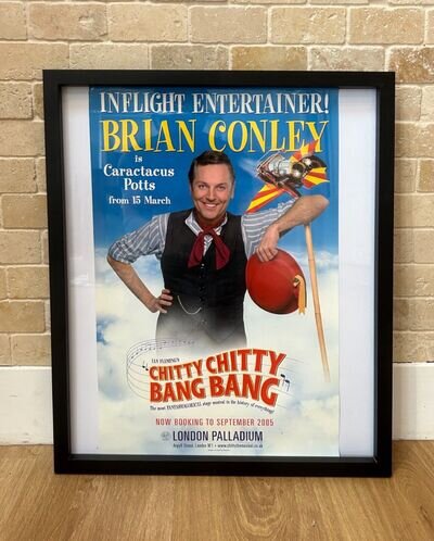 Original A3 West End Theatre Musical Poster Chitty Bang Brain Conley Palladium