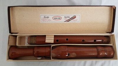 Vintage Johannes Adler Recorder w/ Original Box *Made In Germany* 29cm long