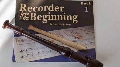 ORIGINAL 1980s DOLMETSCH DOLONITE DESCANT RECORDER . Made In England