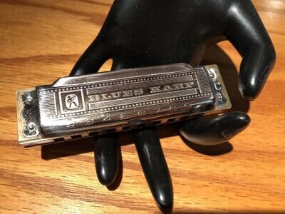 HOHNER's BLUES HARP Made In Germany by M. Hohner Harmonica Nice Clean “C”