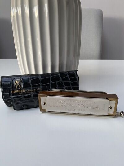 Vintage Hohner- Chromonica 260 Harmonica + Case 1940's. Made In Germany. VGC