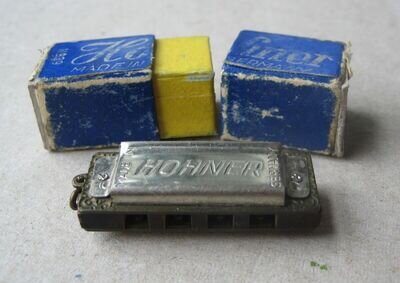 Vintage Miniature Hohner 8 Note Harmonica in Box Made in Germany No.39