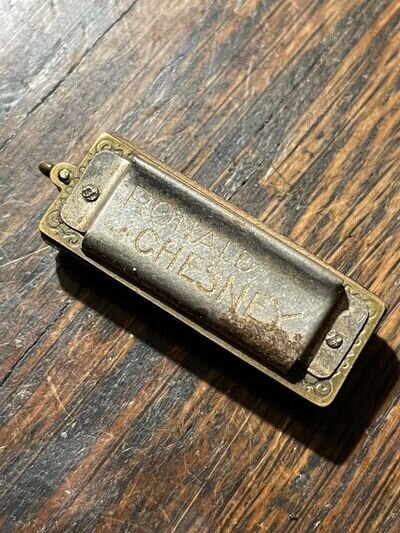 Honner Vintage Small 4 Hole RONALD CHESNEY Miniature Harmonica Miniature keyring