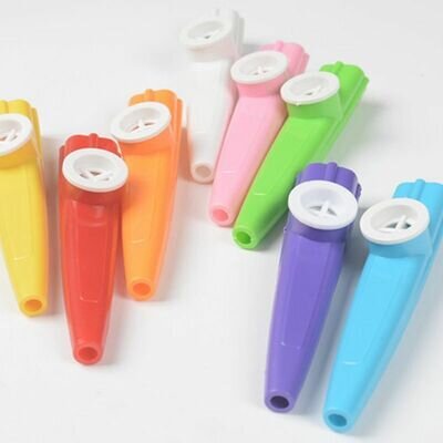 10x Toy Musical Mini Kazoo Child's Plastic Music Maker 12CM Random Color