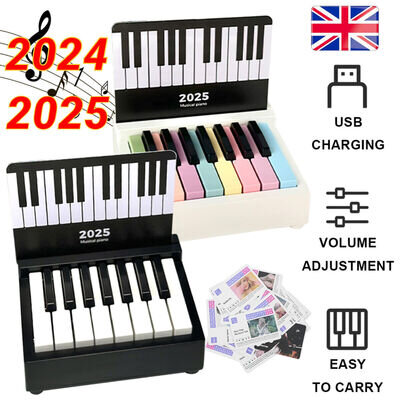 2025 Taylor Swift Piano Calendar w/ Music Sheets Toy Piano Musical Instrument UK